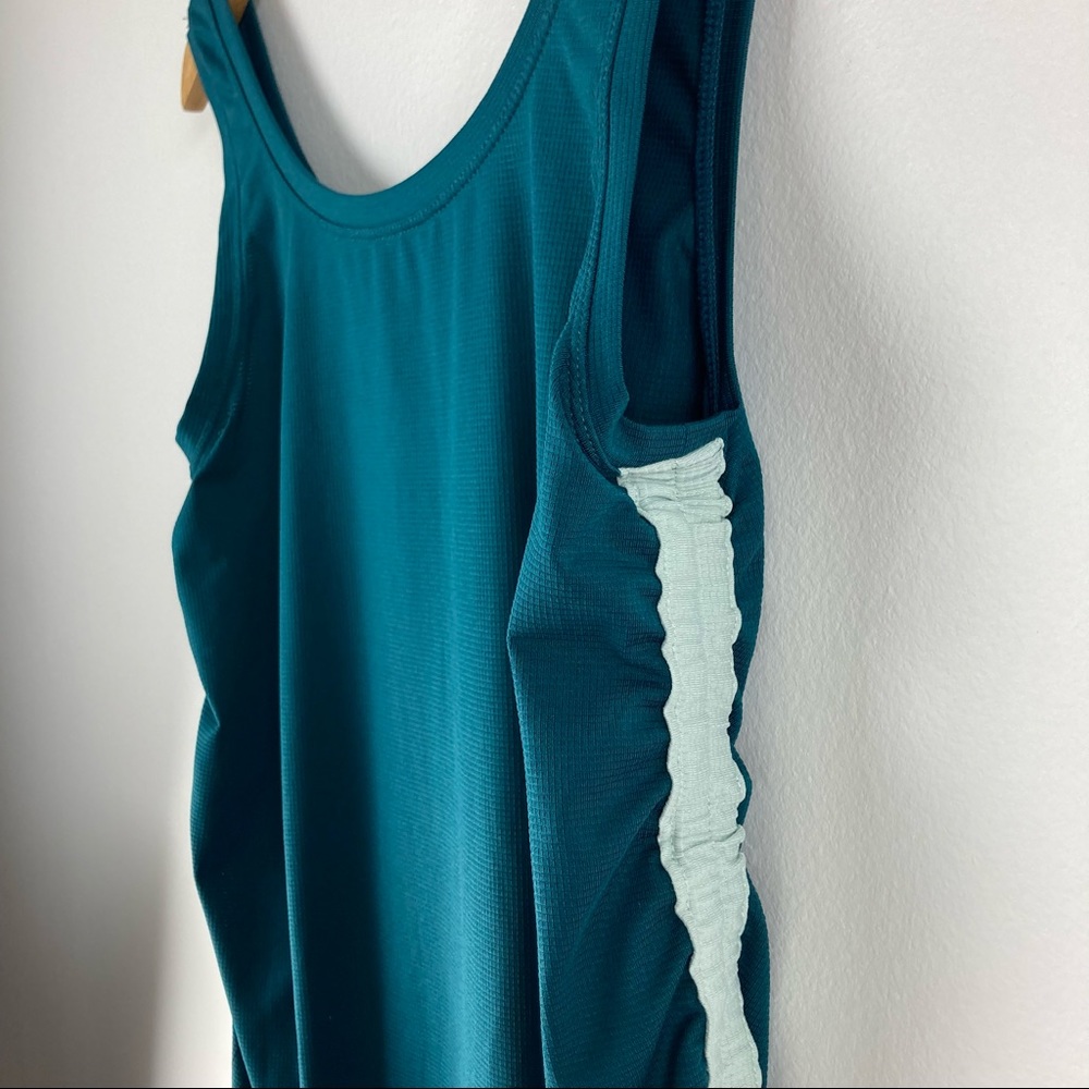 XPBX Teal Ruched Tank Top - Picture 3 of 11